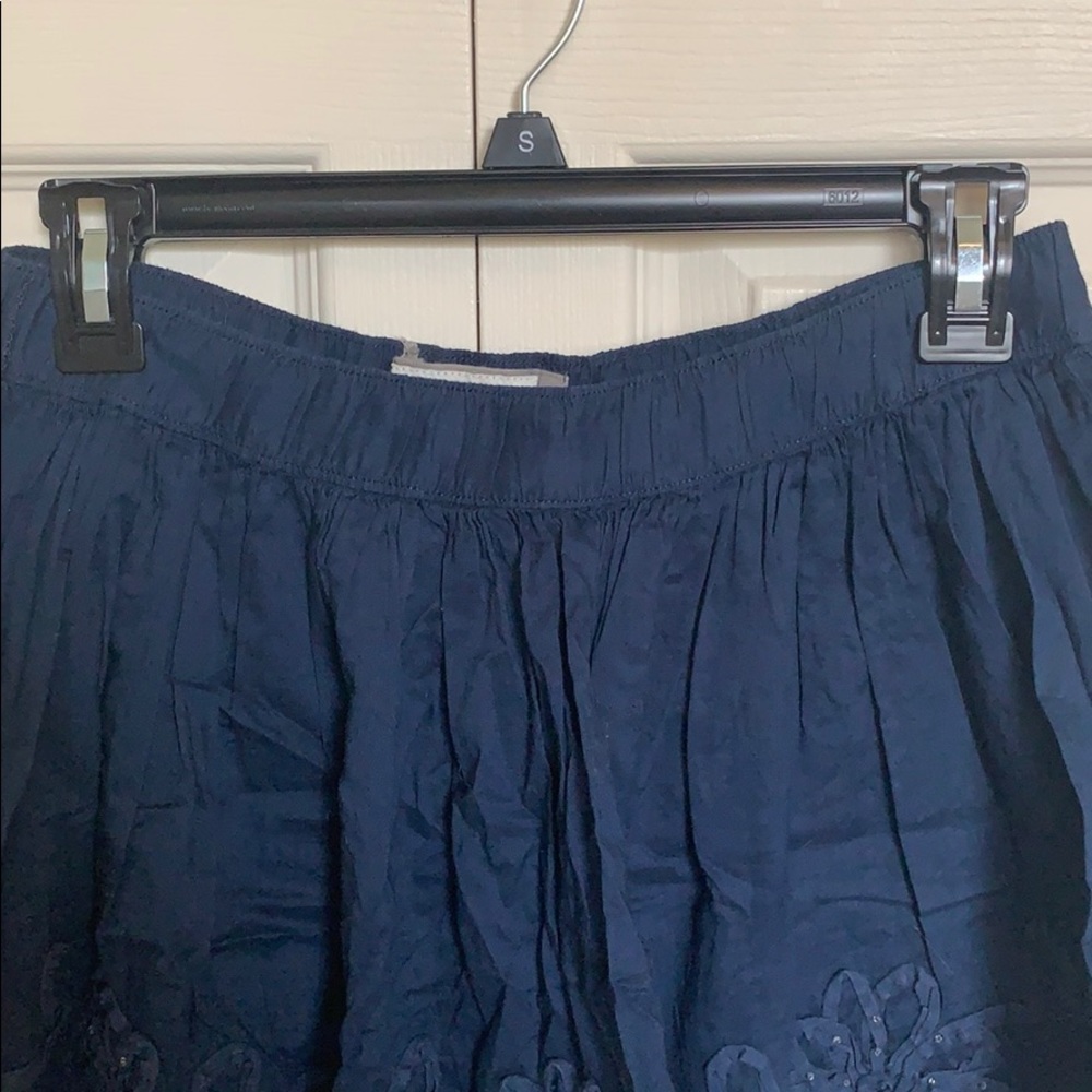 Gilly hicks navy blue flowy skirt - Picture 3 of 5